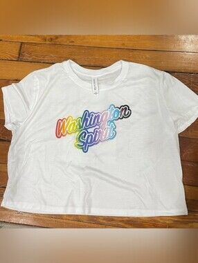 NWOT Washington Spirit Pride 2024 Cropped T-shirt NWSL Women's Medium